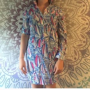 Lilly Pulitzer Red Right Return Tunic Dress